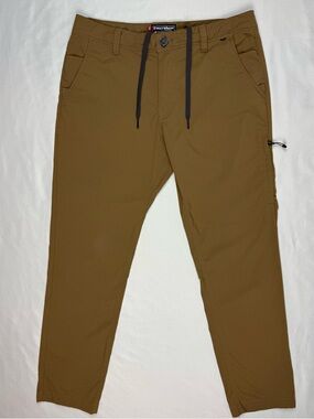 686 Mens Everywhere Featherlight Chino Pants 32 x 30 Slim Fit Dark Khaki B3